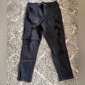 NOBO Black Super High Rise Jeans